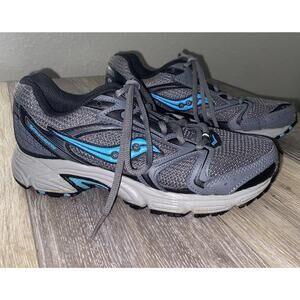 Saucony Oasis 2 Womens US Size 7.5 15210-1 Gray Blue Black Running Sneaker Shoes